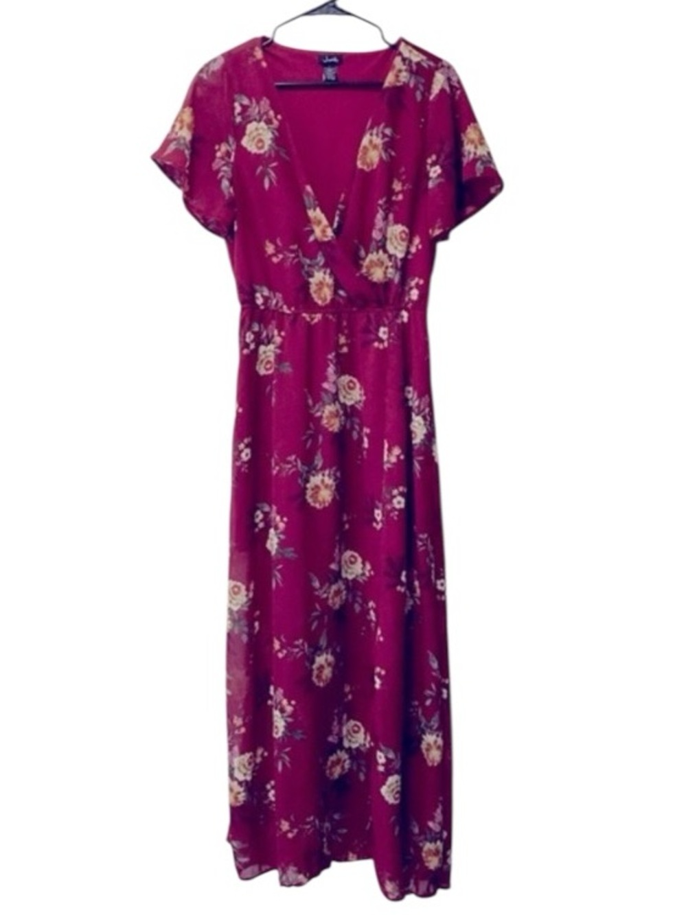 Justify Red Floral Maxi Dress